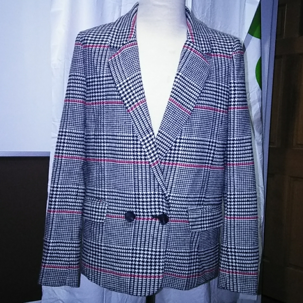 Plaid jacket -Medium womans